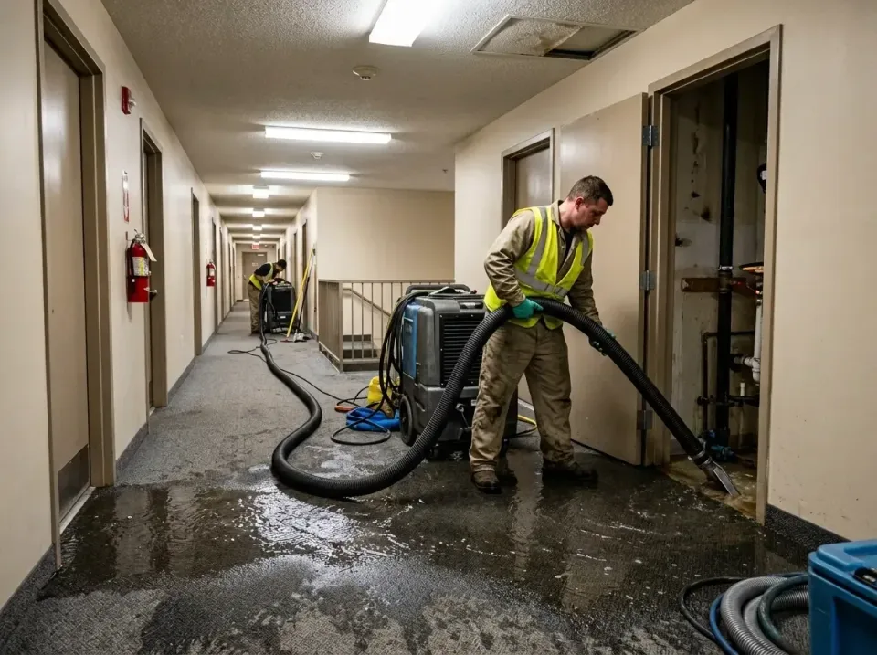 multi-unit-apartment-hallway-f-005 — frequently asked questions, Emergency Burst Pipe Water Extraction & Removal in Nappanee…